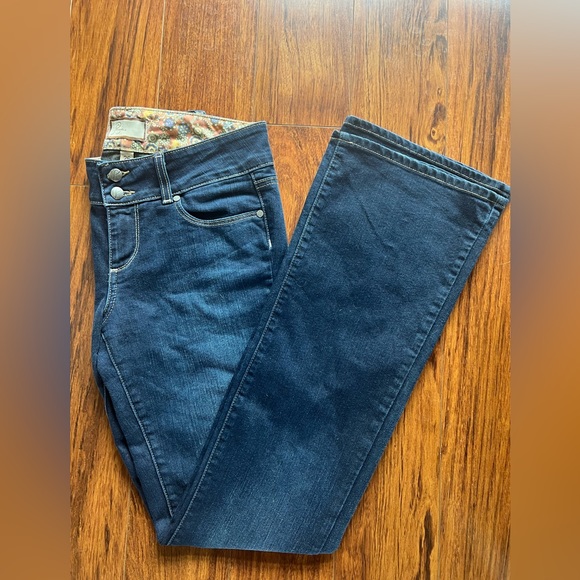 Paige H.H. Boot Cut Dark Blue Mid Rise Stretch Denim Jeans Size 26 - Picture 8 of 9